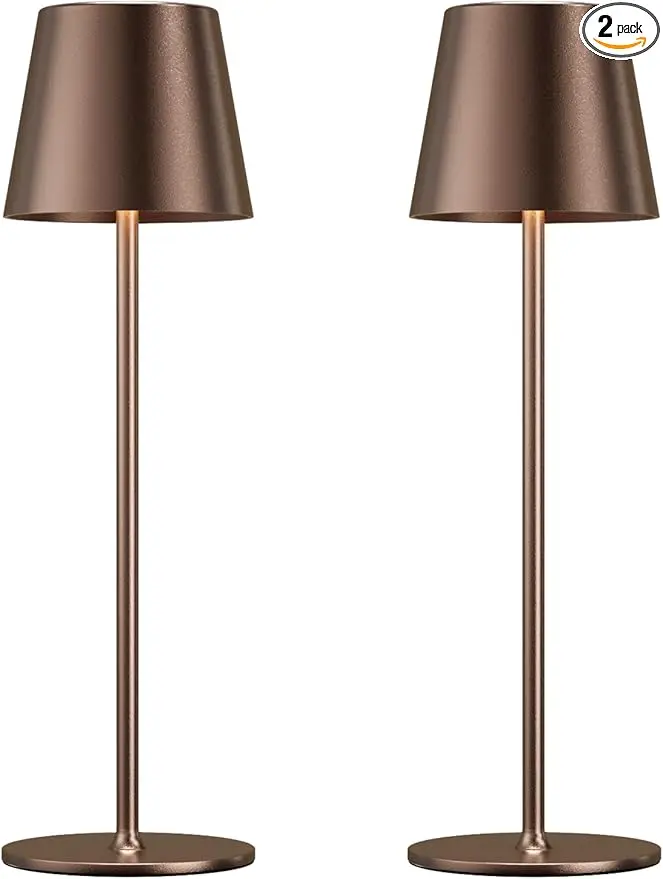 Cordless Table Lamp Rechargeable Brown