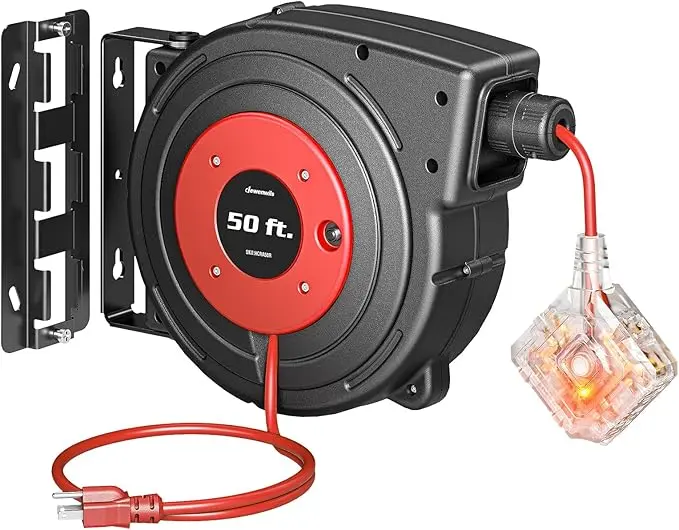 DEWENWILS 50FT Extension Cord Reel