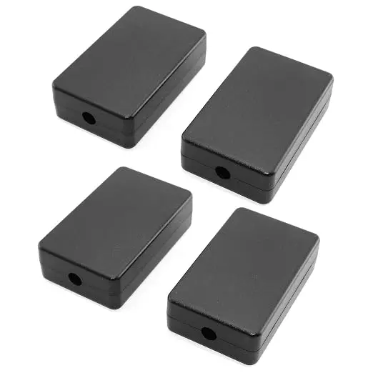 DGZZI Electrical Junction Box 4PCS Electric Plastic Black Waterproof Project