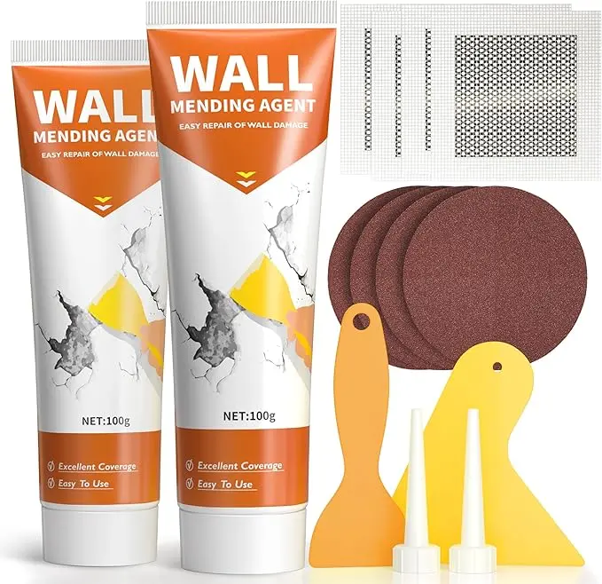 Drywall Repair Kit, Wall Patch Repair Kit, 2 Pack Wall Patching Agent, Simple