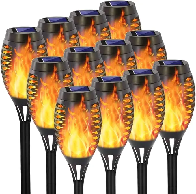 EOYIZW 12 Pack Solar Torch Light