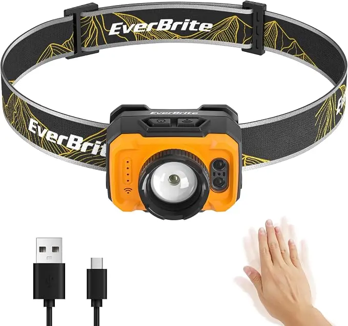 EverBrite 600 Lumen Headlamp, Rechargeable Headlight