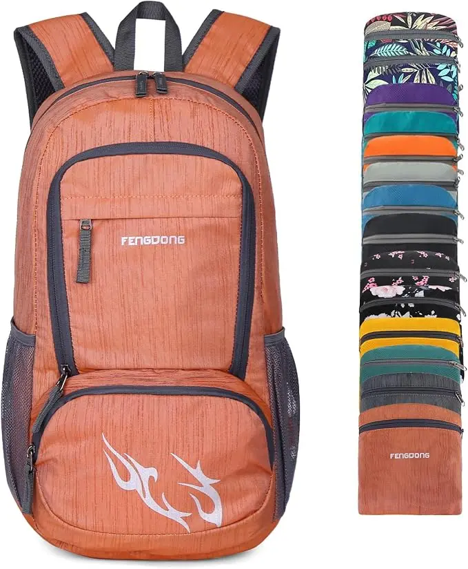 FENGDONG 35L Lightweight Foldable Waterproof Packable Travel Small Hiking
