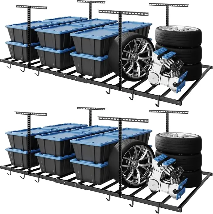 FLEXIMOUNTS 4x8 Overhead Garage Storage Rack