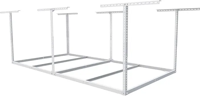 FLEXIMOUNTS 4x8 Overhead Garage Storage Rack without Decking, Garage Storage