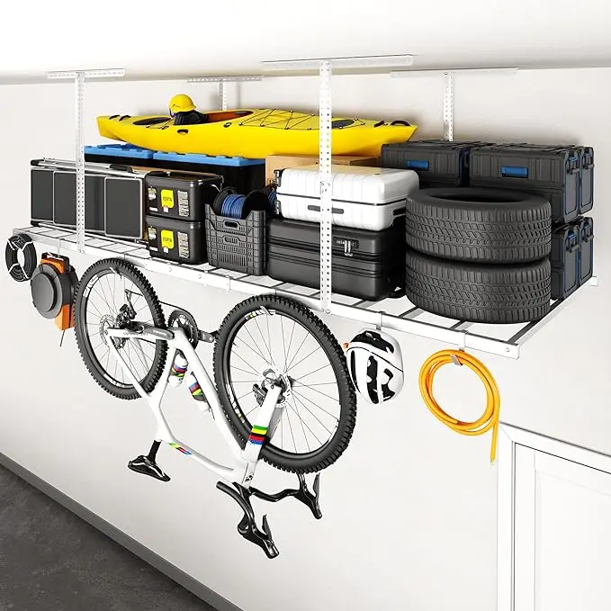 FLEXIMOUNTS 4x8 Overhead Garage Storage Rack