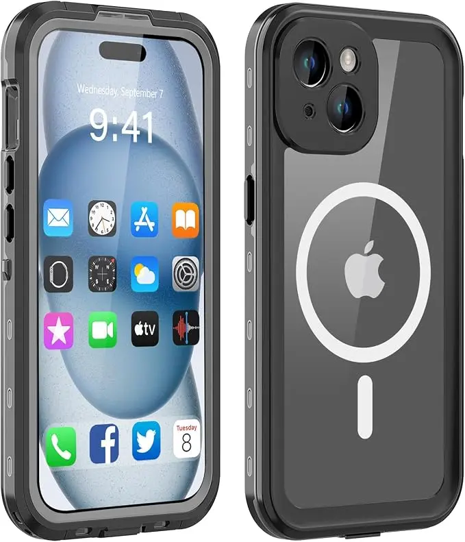 for iPhone 15 Plus Case Waterproof | Shockproof Dust Proof Phone Case Cover