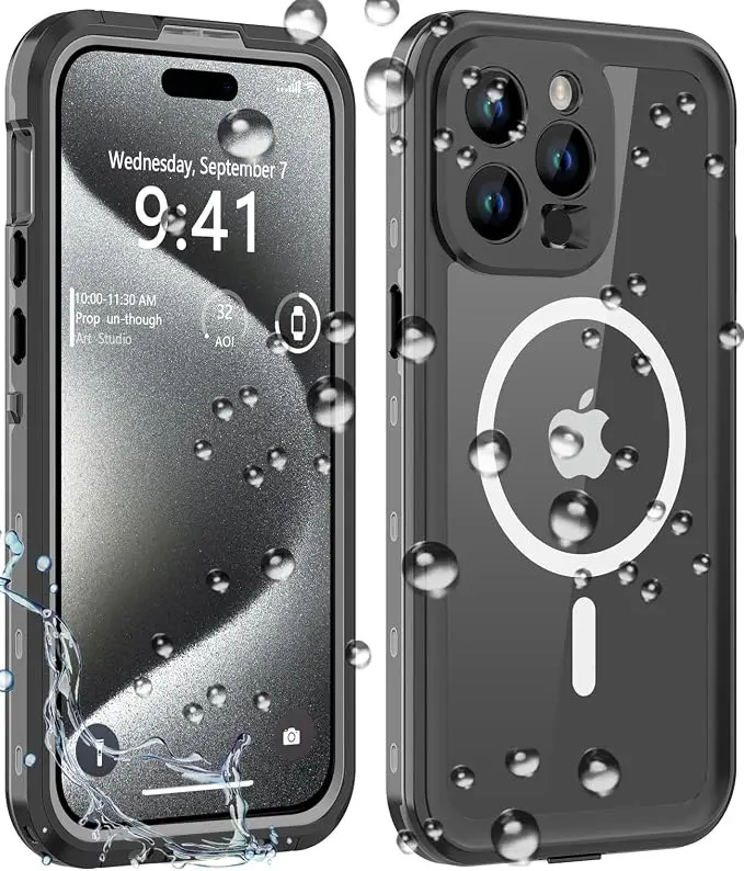 for iPhone 15 Pro Max Case Waterproof, Shockproof Dustproof IP68 Waterproof
