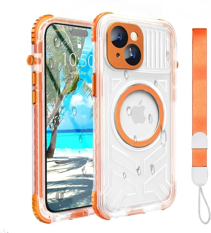 for iPhone 15 Waterproof Case Compatible