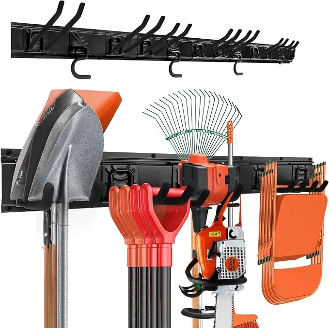 Garden Tool Rack Set, Garage Wall Organization Hanger