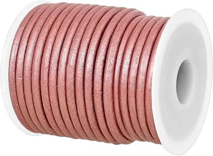 GENIQUE Real/Genuine Round Leather String Cord
