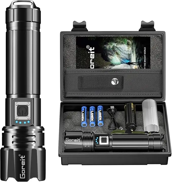 Goreit Super Bright LED Flashlight - 30W Output