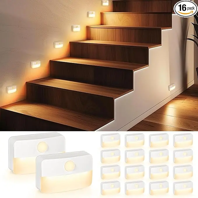 Guankai 16 Pack Motion Sensor Stair Light