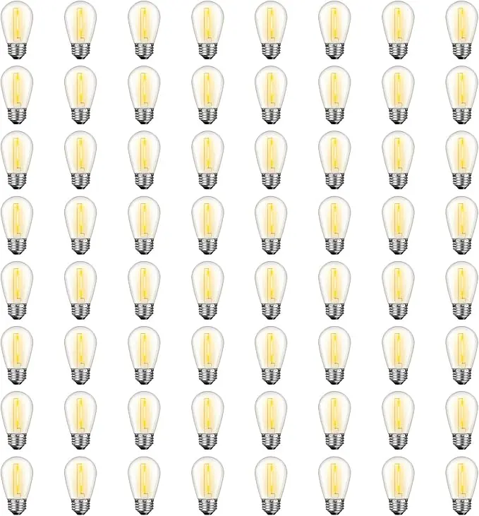GvvooHome 64 Pack S14 LED Bulbs