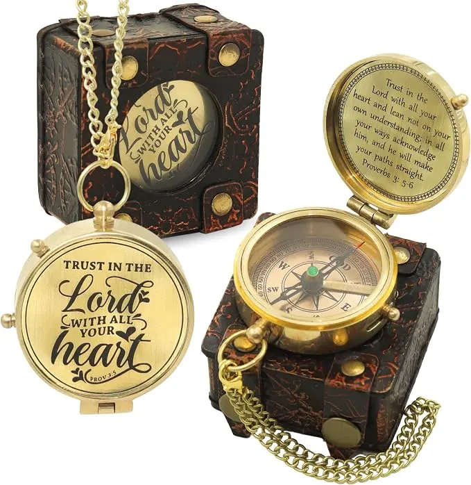 Handmade Brass Antique Compass