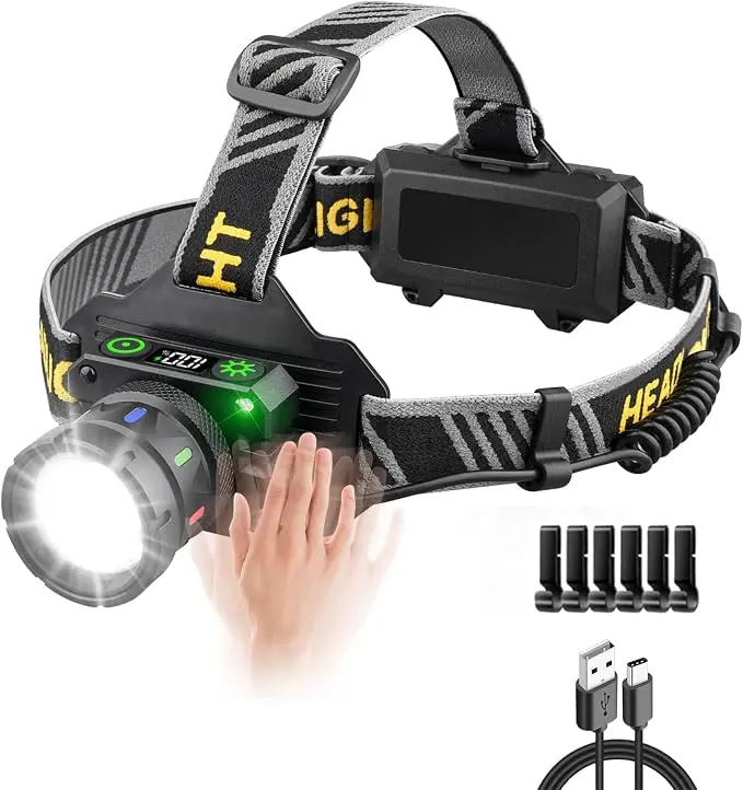 Headlamp Rechargeable 5000 High Lumen