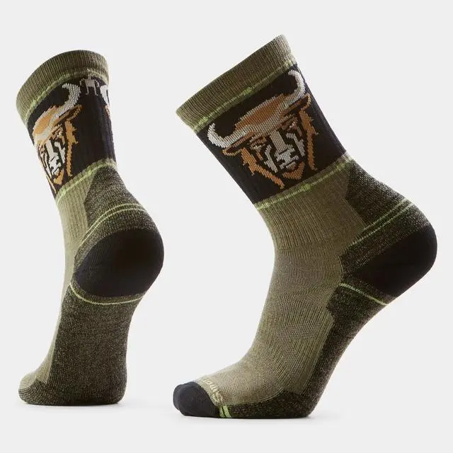 Hike Bison Crew Socks