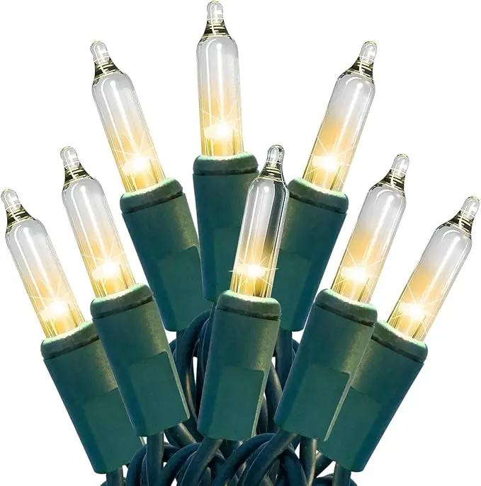 HISHINY Christmas Lights 100 Count Clear Christmas Tree Lights String