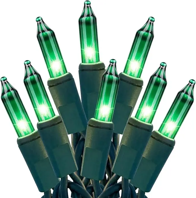 HISHINY Green String Lights 100 Count Mini St. Patrick's Day Decorations Lights