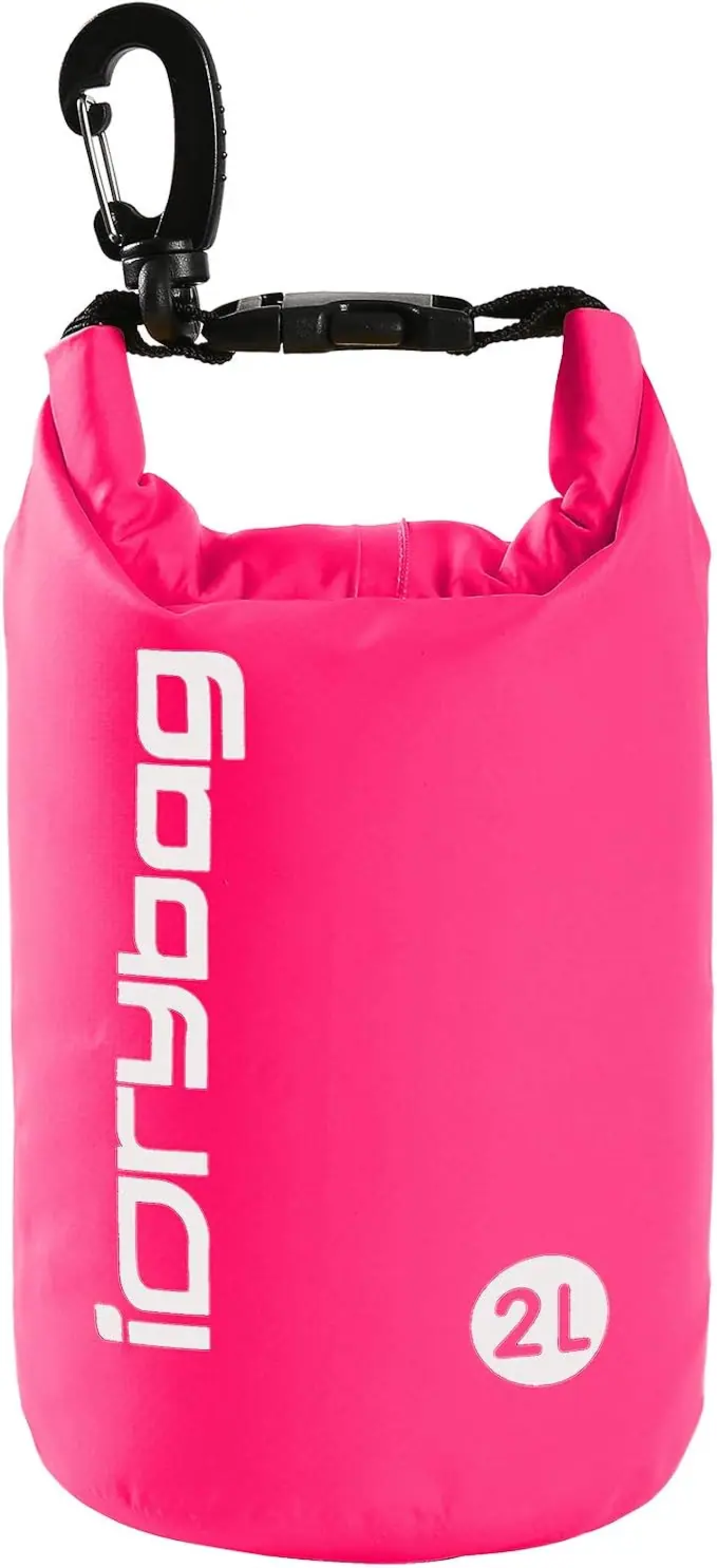 IDRYBAG Dry Bag for Kayaking Waterproof 2L/5L/10L/15L/20L, Small Dry Sack