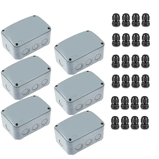 IP66 Outdoor Junction Box, Nineleaf 6PK Weatherproof Electrical Boxes