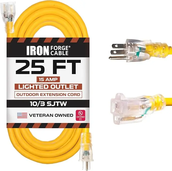Iron Forge Cable Outdoor Extension Cord 25 Ft