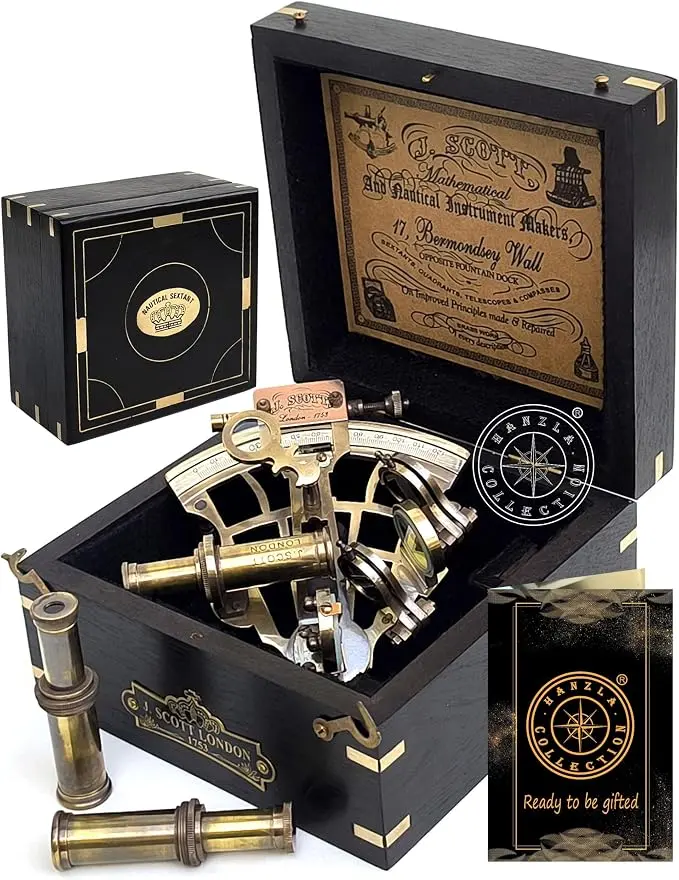 J. Scott London Brass Ship Sextant