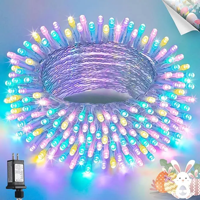 JMEXSUSS 200 LED Easter Lights Outdoor Indoor
