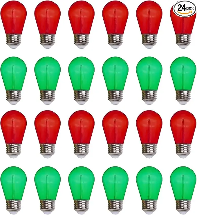 Jslinter Colored String LED Light Bulbs