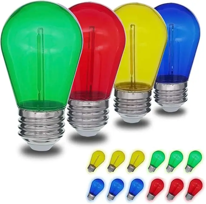 Jslinter Colored String LED Light Bulbs