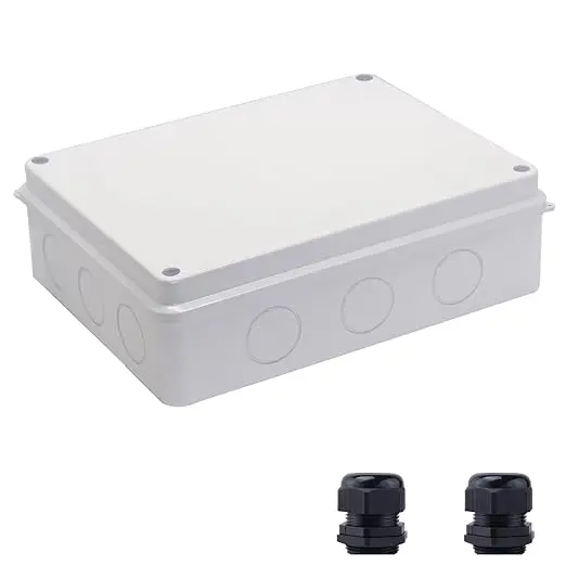 Junction Box Dustproof Waterproof IP65 ABS Plastic Electrical Boxes, Indoor &
