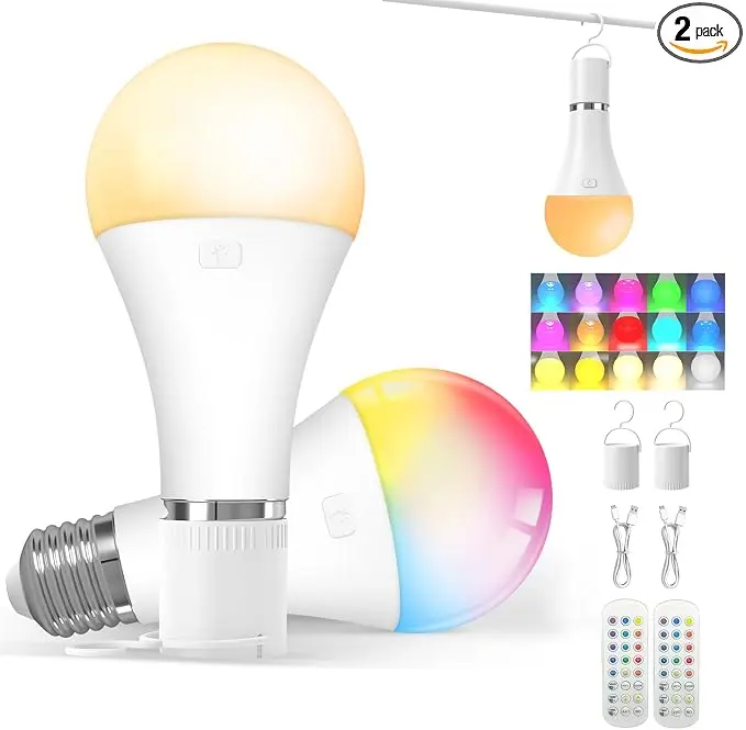 KINDEEP Rechargeable Light Bulbs