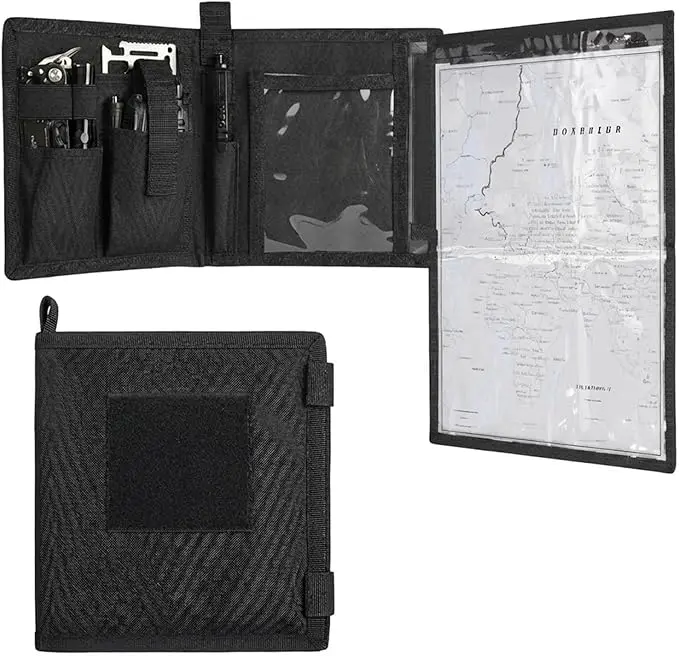 KOSIBATE Map Case, Military Map Protector, Water-Resistant Map Pouch Holder