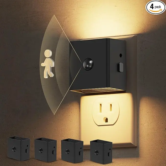 L LOHAS LED Motion Sensor Night Light, Plug in Night Light