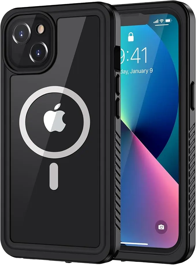 Lanhiem for iPhone 13 Magnetic Case, Waterproof Dustproof Shockproof Case