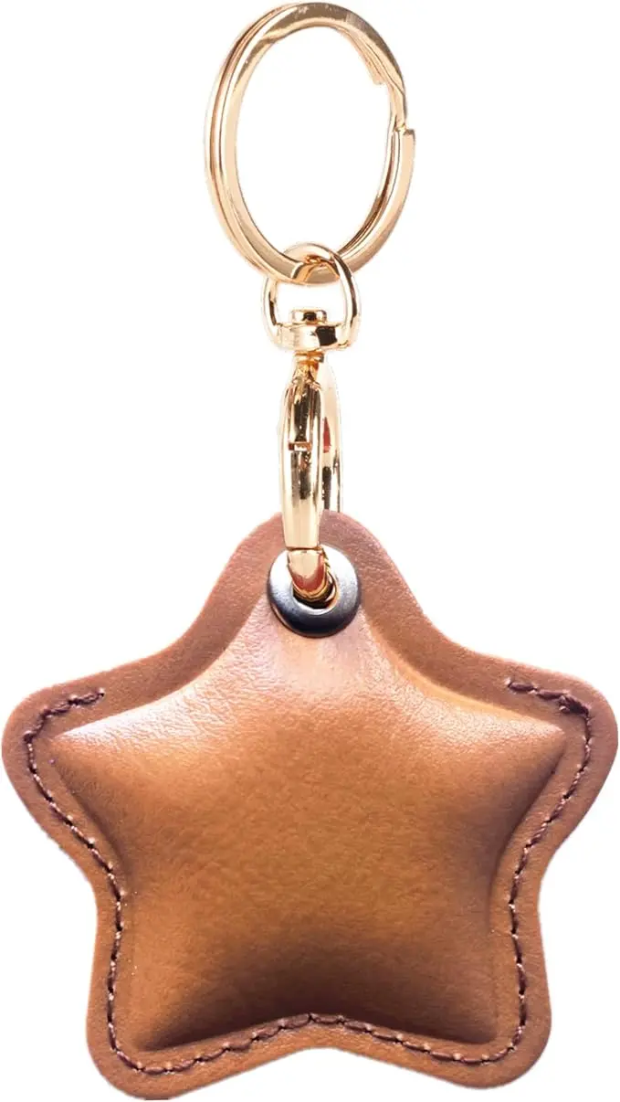 Leather Charm Keychain Holder Case Compatible