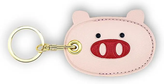 Leather Keychain Case Holder Compatible