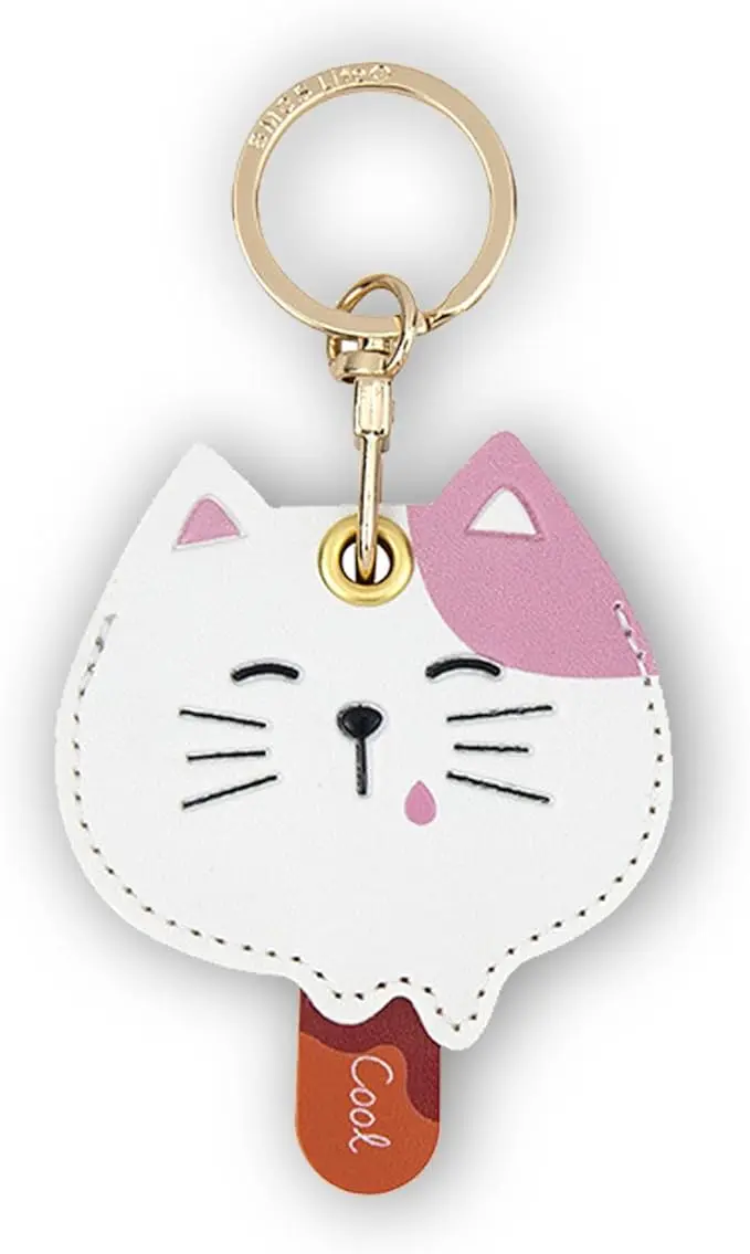 Leather Keychain Case Holder Compatible