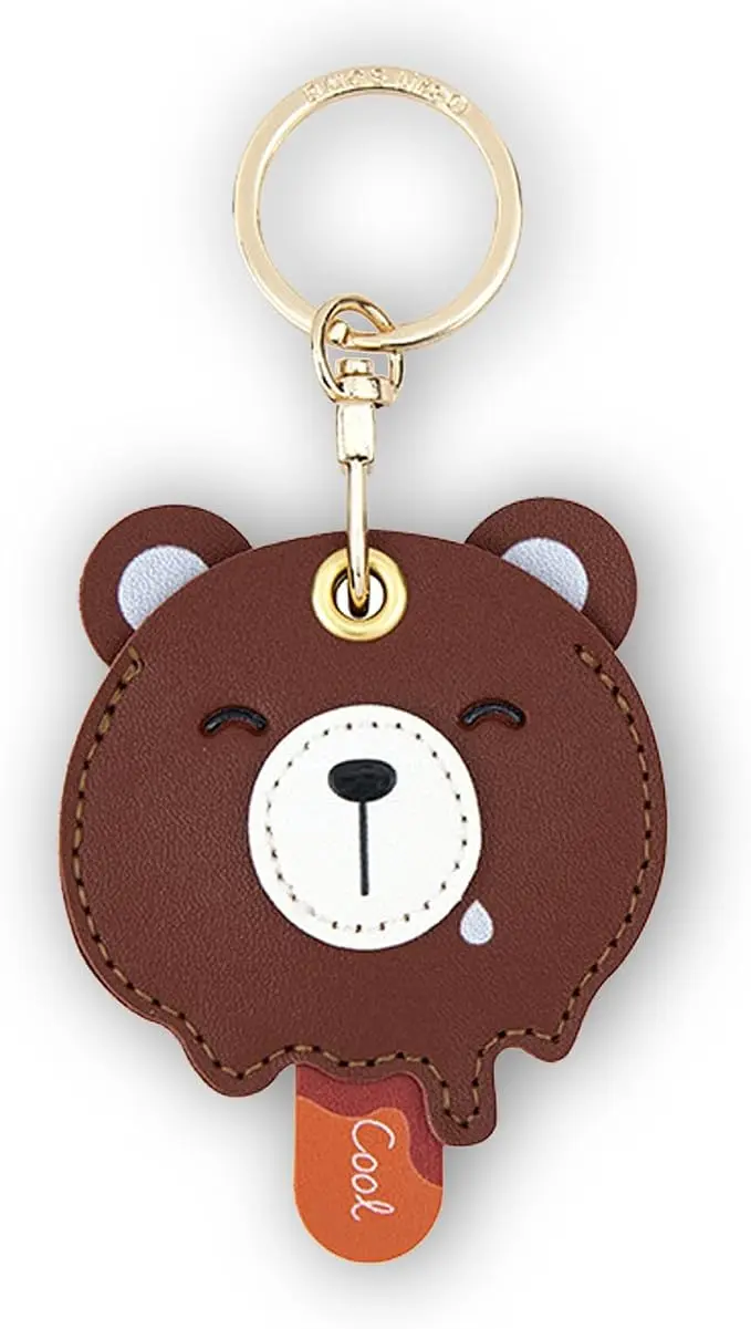 Leather Keychain Case Holder Compatible