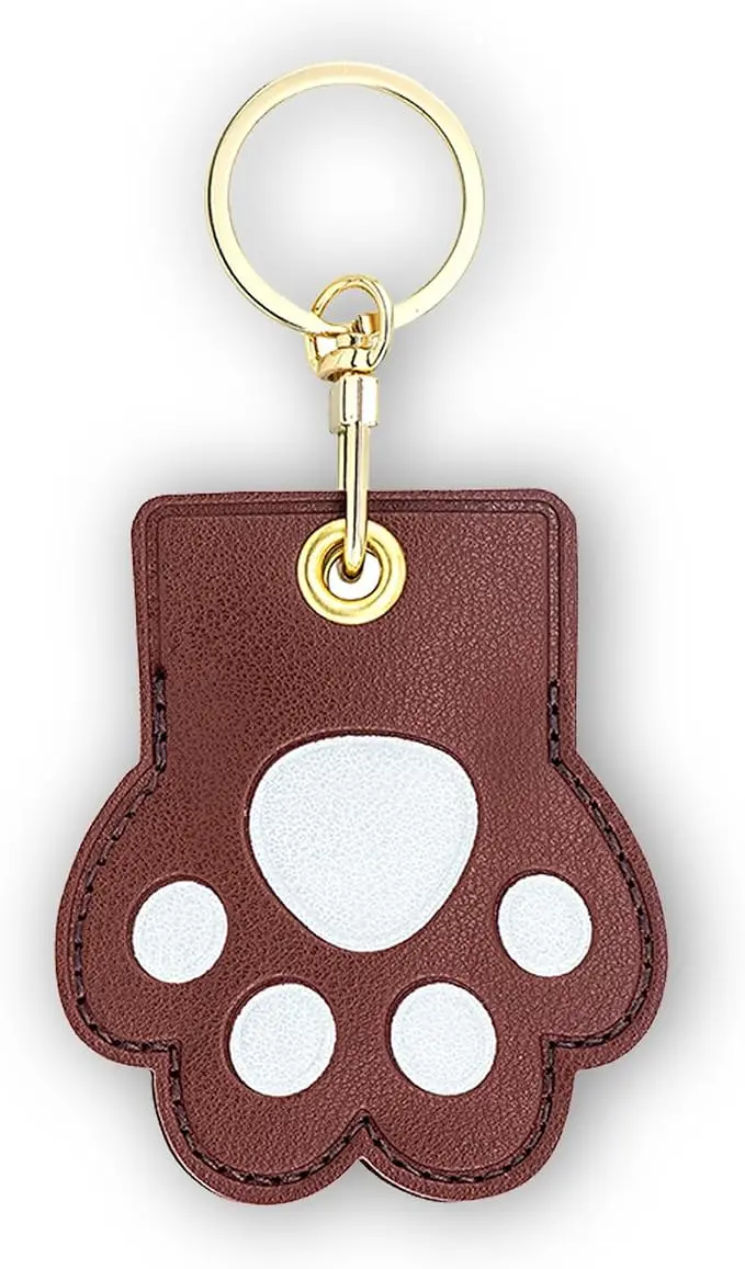 Leather Keychain Case Holder Compatible