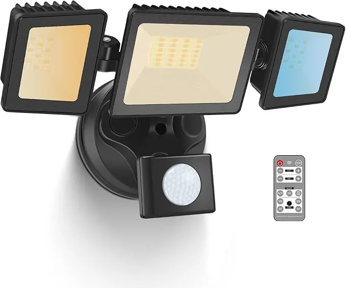 LED Security Lights Motion Sensor, 36W 3000LM Flood Lights Outdoor Motion Sensor
