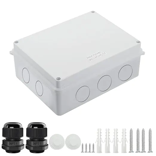 LeMotech Junction Box, Electrical Box IP65 Water Resistant Dustproof ABS