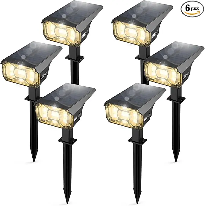 LEREKAM 3 Brightness Modes Solar Outdoor Lights