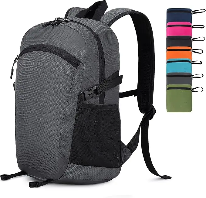 Lightweight Hiking Backpack 18L Packable Foldable Small Daypack Collapsible