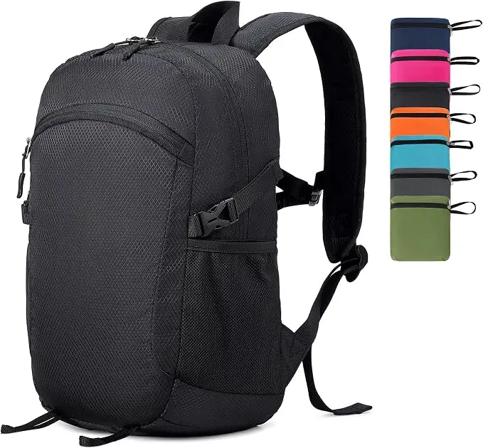 Lightweight Hiking Backpack 18L Packable Foldable Small Daypack Collapsible