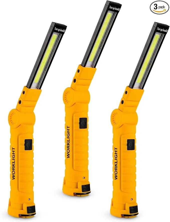 Lmaytech 3 Pack Rechargeable LED Work Lights