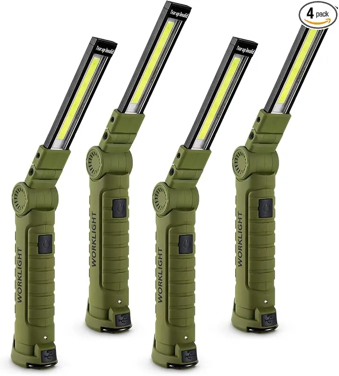Lmaytech 4 Pack Rechargeable LED Work Lights