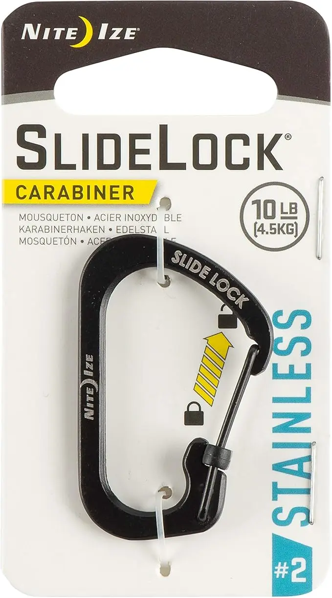 Locking Carabiner Clip, 1-3/32 in