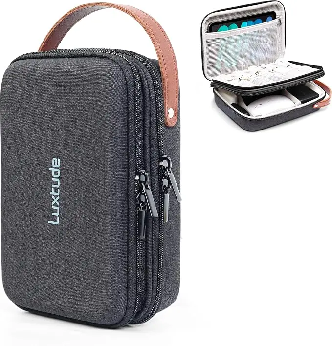Luxtude Electronics Organizer Travel Case, Portable Tech Bag