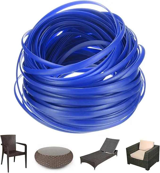 M METERXITY 1-Pack Wicker Repair Kit, 5mm x 66ft/20m Plastic Flat Rattan
